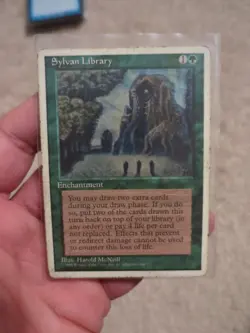 Sylvan Library, MTG, Core Set 4th Edition, hp - Image 3