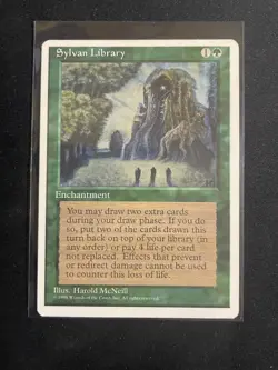 Mtg X1 Sylvan Library 4th Edition Magic The Gathering - Image 1