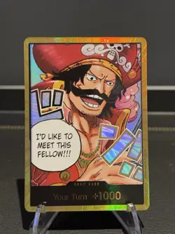 One Piece Card Don!! Gol D. Roger Gold ENGLISH OP13 Carrying on His Will GOLD - Image 1