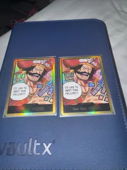 Gol D Roger Gold OP13 Don Card Carrying on His Will One Piece TCG x 2 - Image 1