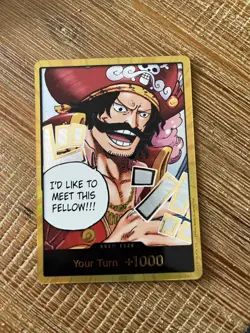 One Piece Card Don Card Gol D. Roger Gold ENGLISH OP13 Carrying on His Will - Image 1