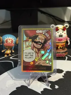 One Piece Card Don!! Gol D. Roger Gold ENGLISH OP13 Carrying on His Will GOLD - Image 1