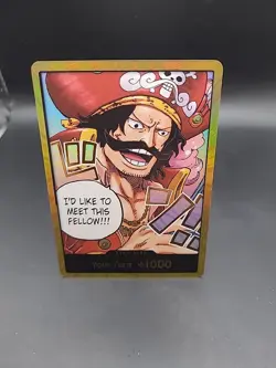 One Piece Card Don Card Gol D. Roger Gold ENGLISH OP13 Carrying on His Will - Image 1