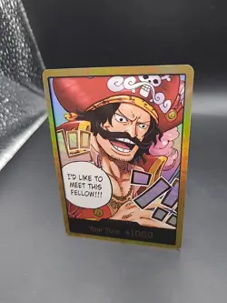 One Piece Card Don Card Gol D. Roger Gold ENGLISH OP13 Carrying on His Will - Image 3