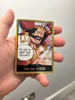 One Piece Card Don!! Gol D. Roger Gold ENGLISH OP13 Carrying on His Will TCG CCG - Image 1