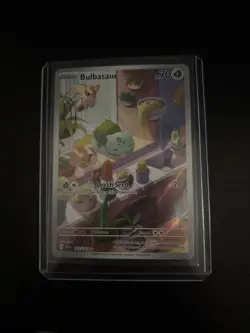 Pokemon TCG Bulbasaur Stellar Crown Illustration Card 143/142 - Image 1