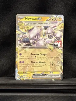 (STAMPED) Mewtwo ex 058/182 Prize Pack Series Cards Pokemon Card - Image 1