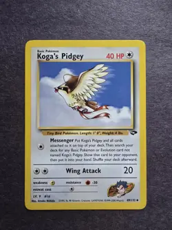 Koga's Pidgey Gym Challenge Pokemon TCG Card 80/132 Lp Condition - Image 1