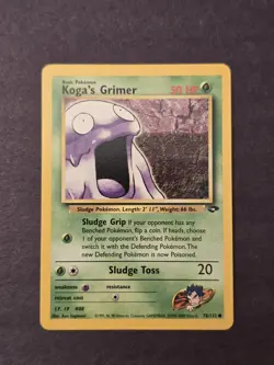 Pokemon TCG Koga's Grimer Card 76/132 Gym Challenge Nm - Image 1