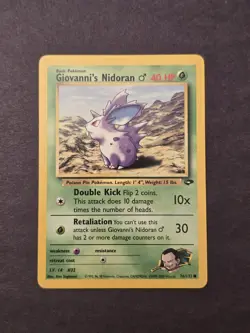 Pokemon TCG Giovanni's Nidoran Gym Challenge 1st Edition Common Card 76/132 Nm - Image 1