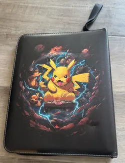 Pikachu Pokemon Trading Card Binder 9 Pockets Per Page 50 Pages New - Image 2