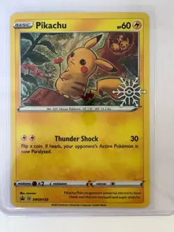 Pokemon Card- Pikachu SWSH: Sword & Shield Promo Cards #SWSH153 - Image 1