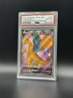Charizard V SWSH050 SWSH: Sword & Shield Promo Cards Holo PSA 10 - Image 1