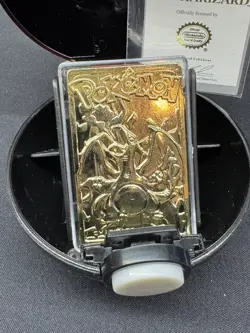 1999 Charizard Gold Plated Bar #006 Card Limited Ed Burger King Pokemon Pokeball - Image 2