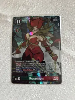 Digimon - BT24 Time Strangers Rosemon Alt Art P222 Promo Box Topper Card - Image 1