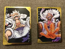 One Piece Golden Playing Cards Monkey.D.Luffy Gear5 2024 Set of 2 Jokers - Image 1
