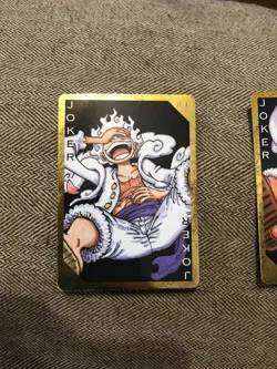 One Piece Golden Playing Cards Monkey.D.Luffy Gear5 2024 Set of 2 Jokers - Image 3