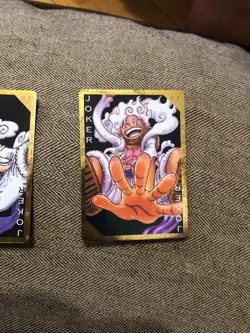 One Piece Golden Playing Cards Monkey.D.Luffy Gear5 2024 Set of 2 Jokers - Image 4