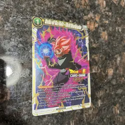 Realm of the Gods Black Kamehameha Foil Dragon Ball Super Card Game FEST | NM - Image 3