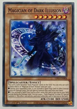 Magician Of Dark Illusion LDS3-EN084 (LP) Common 1st Edition Yu-Gi-Oh! Card - Image 1