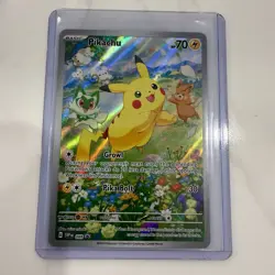 Pokemon Pikachu TCG SVP 088 Black Star Promo Card Paldea Adventure Chest - Image 1