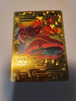 Pokemon Venusaur, Charizard & Blastoise HP400 Tag Team Gold Foil Fan Art Card - Image 1