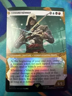 MTG NM Foil Edward Kenway (Showcase) 143 M Universes Beyond: Assassin's Creed - Image 1