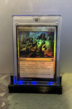 MTG Heroic Reinforcements (Foil) Foundations (FDN) #241 Magic the Gathering - Image 1