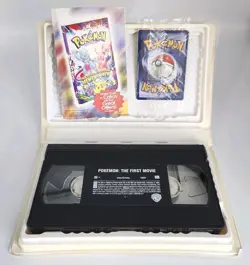 Sealed Mewtwo Pokemon Card Black Star From The First Movie VHS WB Promo 1999 VHS - Image 1