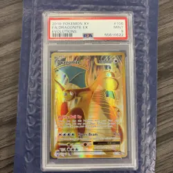 2016 POKEMON XY EVOLUTIONS #106 FULL ART/DRAGONITE EX PSA 9 - Image 1