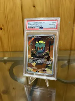 2025 Pokemon Mega Evolution Marshadow 146/132 Illustration Rare PSA 10 - Image 1