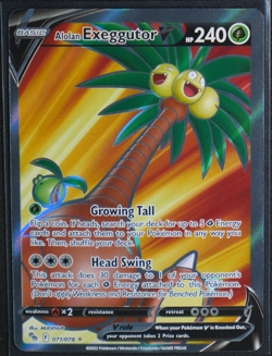 Alolan Exeggutor V (Full Art) Holo Ultra Rare #071/078 Pokemon GO NM - Image 1