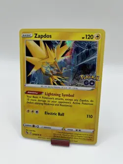 2022 Pokemon TCG Pokemon GO Zapdos Holo Rare 029/078 Pokemon Card MINT - Image 1