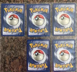Pokemon Cards Holo Lot Base Set - Ninetales Hitmonchan Pikachu - NM/High-End LP - Image 2