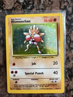 Pokemon Cards Holo Lot Base Set - Ninetales Hitmonchan Pikachu - NM/High-End LP - Image 5
