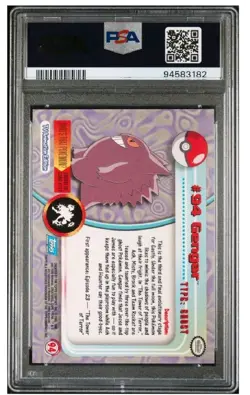 2000 Topps Pokemon TV Animation Series 2 #94 GENGAR PSA 7 - Image 3