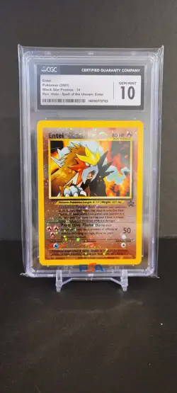 CGC 10 Entei [Reverse Holo] #34 Pokemon Promo - Image 1