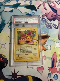 2021 POKEMON CELEBRATIONS CLASSIC COLLECTION #24 BIRTHDAY PIKACHU-HOLO PSA 10 - Image 1