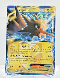 Pokemon TCG Team Plasma Zapdos EX Plasma Storm 48/135 Holo Ultra Rare - Image 1