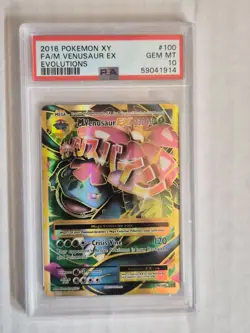 Pokemon XY Evolutions M Venusaur EX (Full Art) 100/108 Evolutions PSA 10 - Image 1