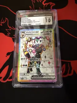 CGC 10 Umbreon ex 176 SVP Black Star Promo Prismatic Evolutions Pokemon Gem Mint - Image 1
