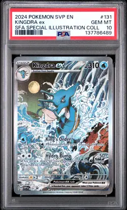 2024 POKEMON SVP EN-SV BLACK STAR PROMO #131 KINGDRA EX PSA 10 - Image 1