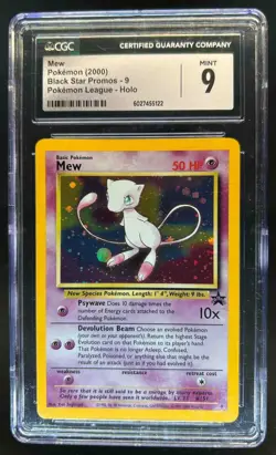 1997 Pokemon Mystery of the Fossils JP Mew Holo Rare #151 CGC 9 - Image 1