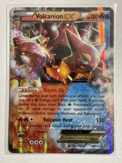 Volcanion EX 26/114 - XY Steam Siege Ultra Rare Holo Pokemon TCG NM - Image 1