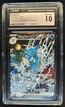 2023-25 Pokemon SV Black Star Promos SVP EN Kingdra ex #131 CGC 10 - Image 1