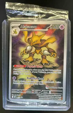 2025 Pokemon ME Black Star Promos Alakazam Sealed #009 - Image 1