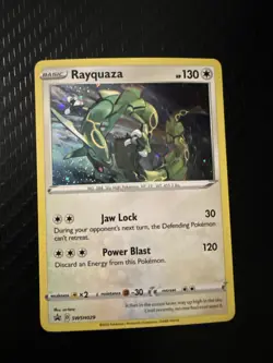 2020 Pokemon SWSH Black Star Promos Rayquaza #SWSH029 Holo - Image 1