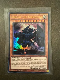 YUGIOH Obelisk the Tormentor MVP1-ENSV5 Ultra Rare Limited Edition NM - Image 1