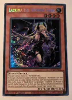 MP25-EN100 Lacrima the Crimson Tears - Prismatic Secret Rare 1st ed MINT! YuGiOh - Image 1