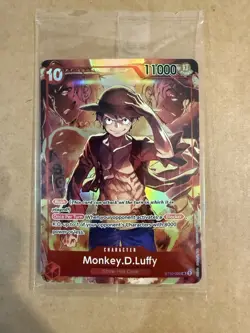 One Piece TCG Monkey D Luffy ST10-006 SR Treasure Booster Set Promo SEALED - Image 1